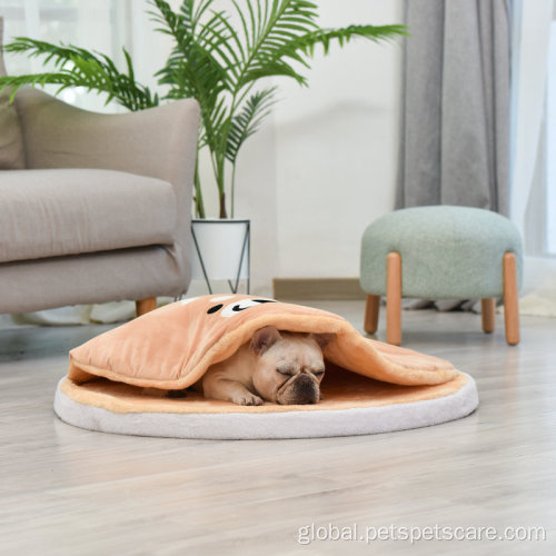 Creative Cartoon Short Plush Short Plush Round Dog Bed Blanket Pet Beds Manufactory